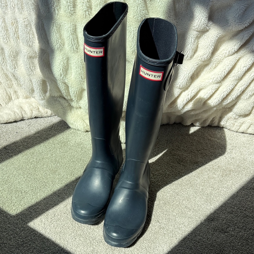 Hunter Rain Boots Navy